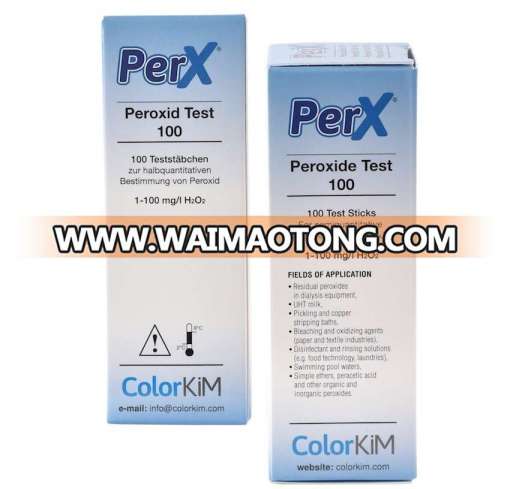 High Quality hydrogen peroxide test strips as for milk tester, bleaching and oxidizing agents (Paper, Textile industries)